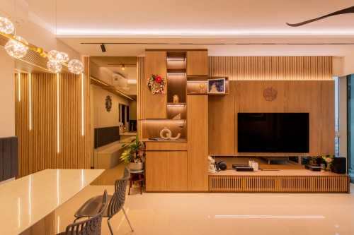 Contemporary Living Room at 17 Canberra Dr