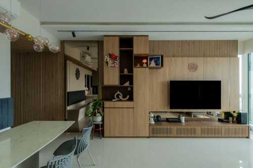 Contemporary Living Room at 17 Canberra Dr