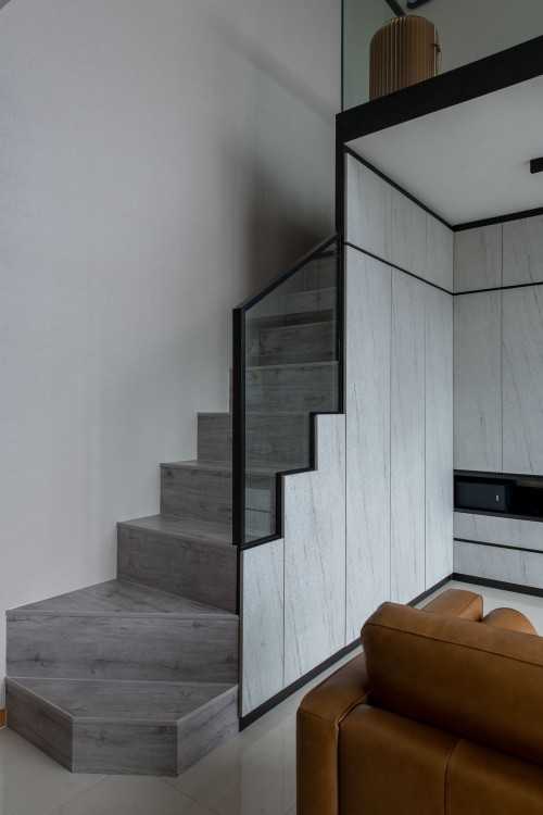 Modern Living Room at 28 Jln Lempeng The Trilinq