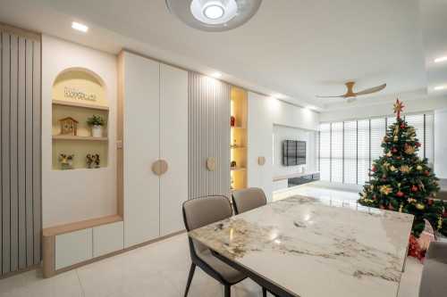Modern Living Room at Punggol | Punggol Arcadia
