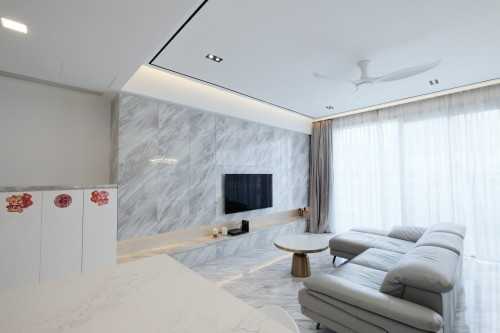 Modern Living Room at 7B Keppel Bay View