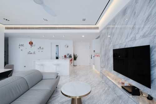 Modern Living Room at 7B Keppel Bay View