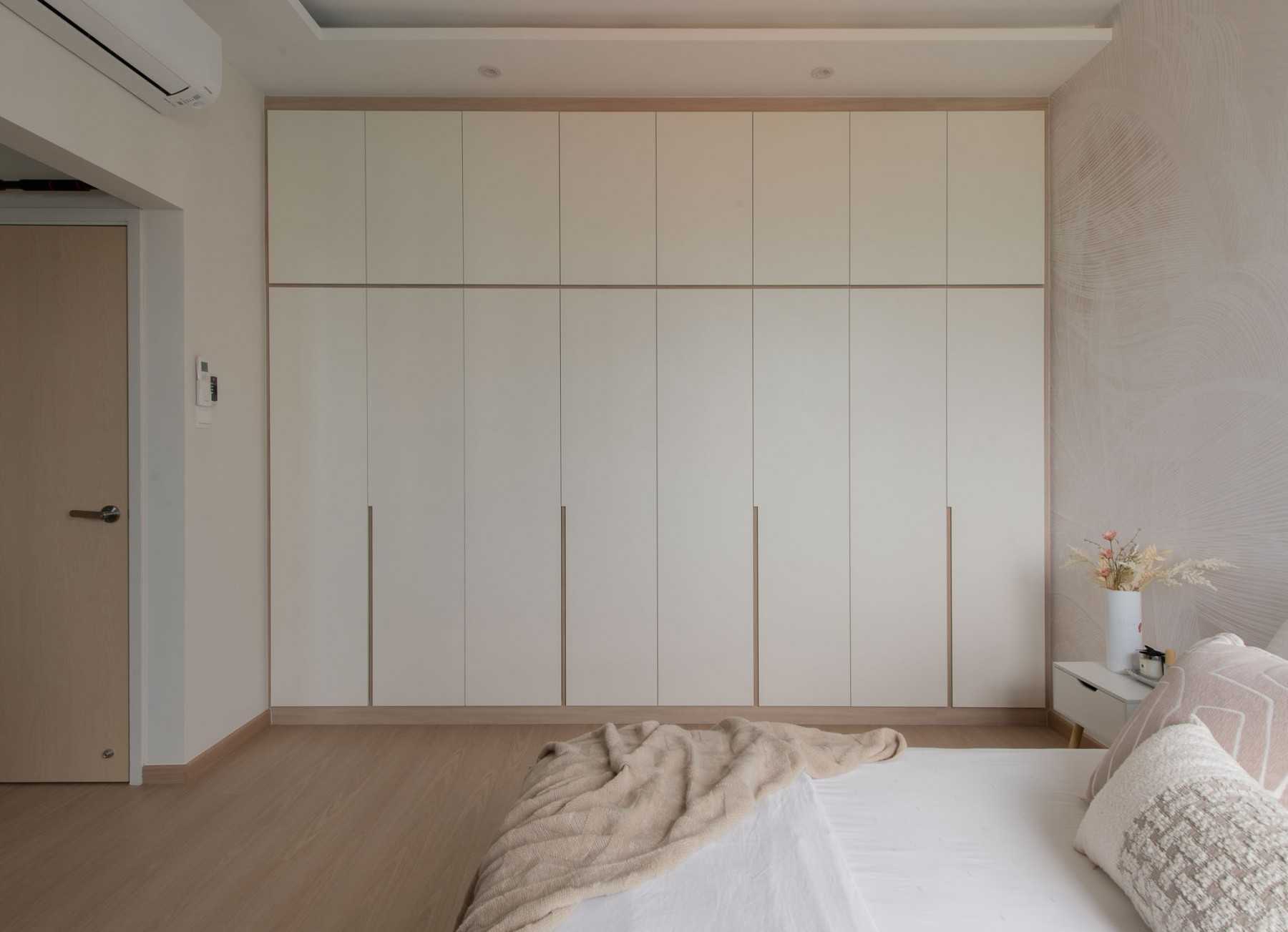 Scandinavian Bedroom with Cove Lighting and Wardrobe