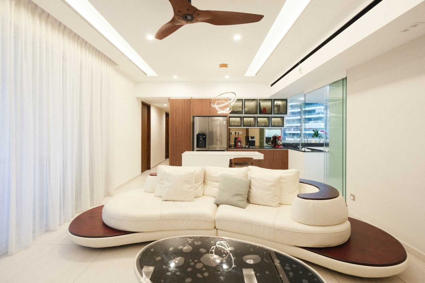 Modern Pantry with Kitchen Island and Drinkware