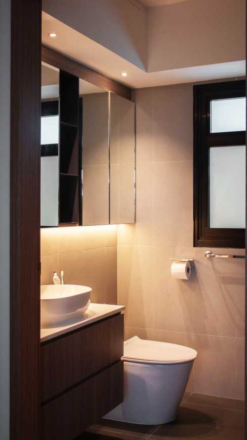 Scandinavian Bathroom at 648B Tampines Greendew | Aspen