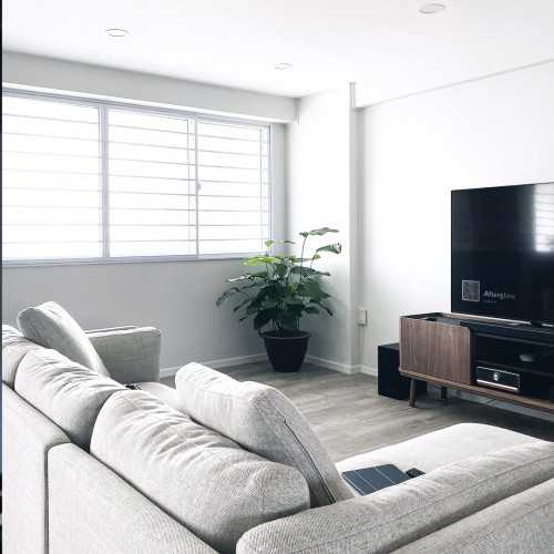 Minimalist Living Room at 497C Tampines Street 45 | Arabica