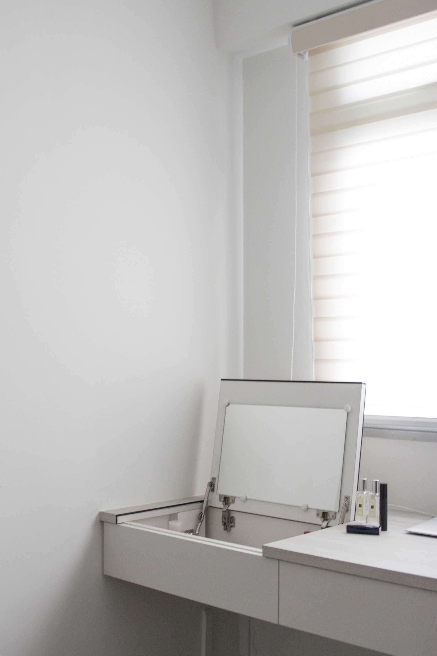Scandinavian Study with Vanity Counter and Desk