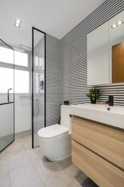 Modern Bathroom at 134 Punggol Field