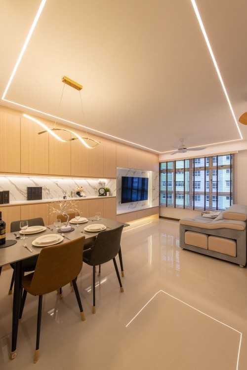 Modern Living Room at 467A Yishun Ave 6