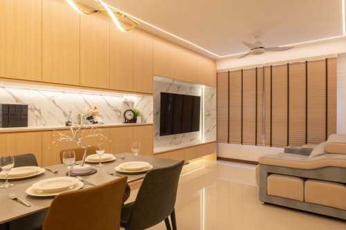 Modern Living Room at 467A Yishun Ave 6