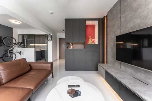 Modern Living Room at 464A Clementi Ave 1
