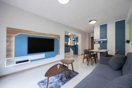 Modern Living Room at 206A Woodleigh Link