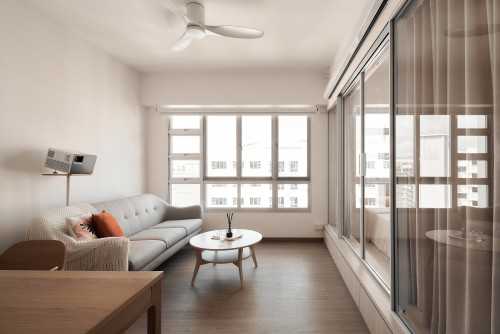 Minimalist Living Room at 781C Woodland Ave 9