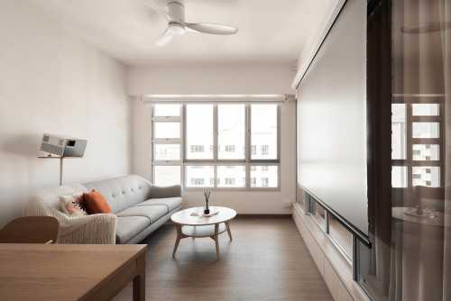 Minimalist Living Room at 781C Woodland Ave 9