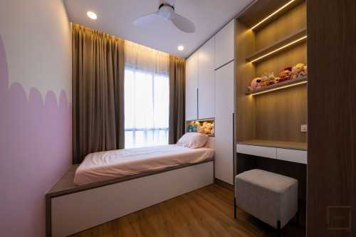 Contemporary Kids Room at Resale Condo @ Thomson Grand