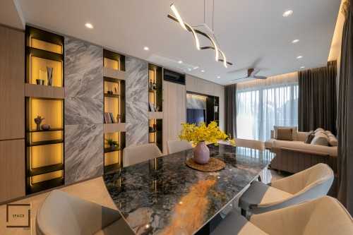 Contemporary Living Room at Resale Condo @ Thomson Grand