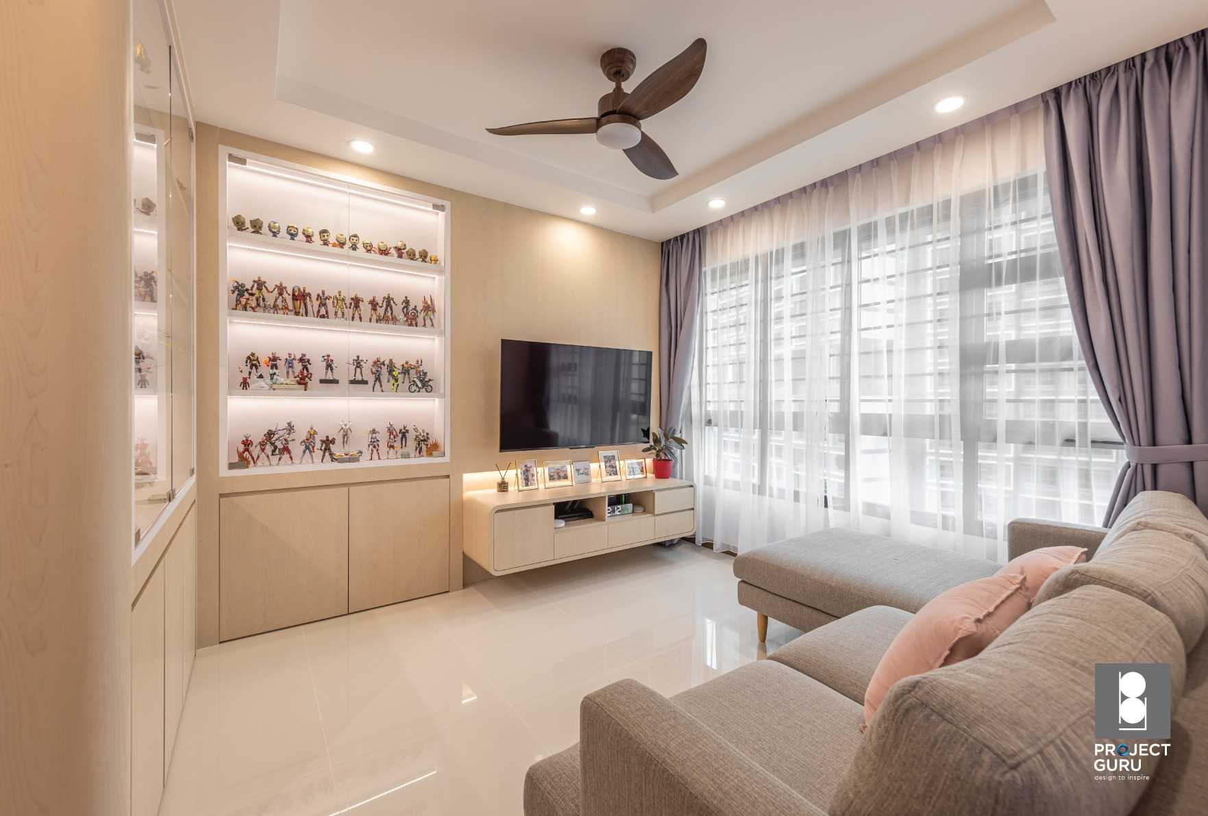 Modern Living Room with Sofa and TV