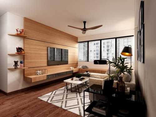 Scandinavian Living Room at 301D PUNGGOL PLACE