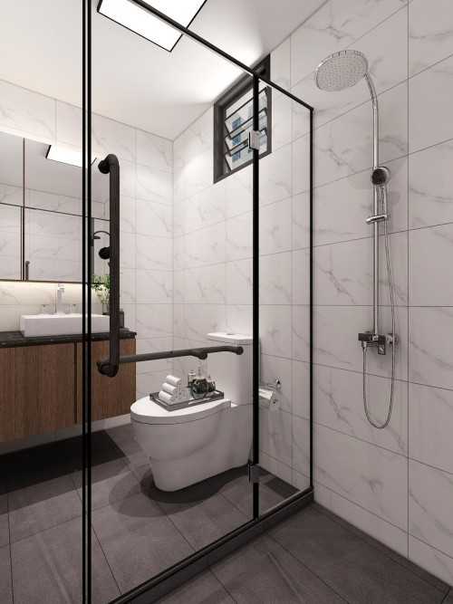 Scandinavian Bathroom at 301D PUNGGOL PLACE