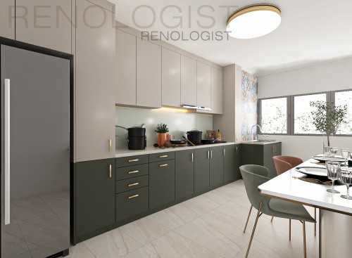 Minimalist Kitchen at 122 GEYLANG EAST