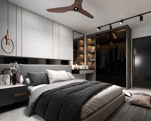 Minimalist Bedroom at 994C BUANGKOK LINK