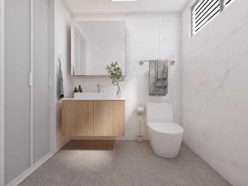 Minimalist Bathroom at 422 ANG MO KIO AVE 10