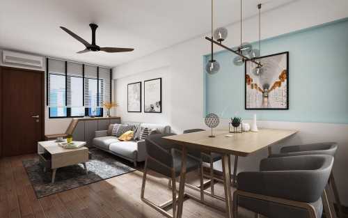 Scandinavian Living Room at 13 HOLLAND DRIVE