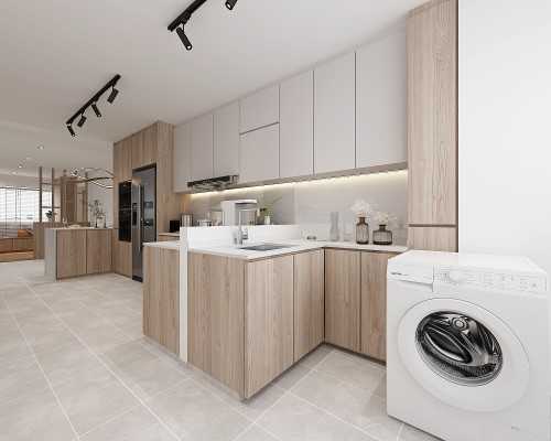 Minimalist Kitchen at BLK 135 SIMEI ST 1