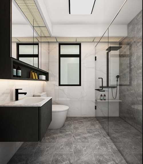 Contemporary Bathroom at 445A CLEMENTI AVE 3