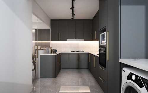 Contemporary Kitchen at 445A CLEMENTI AVE 3