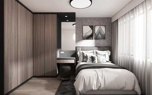 Contemporary Bedroom at 445A CLEMENTI AVE 3