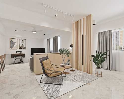 Modern Living Room at BLK 646 Ang Mo Kio Ave 6
