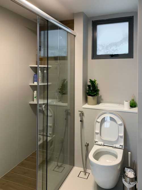 Scandinavian Bathroom at The Pinnacle@Duxton