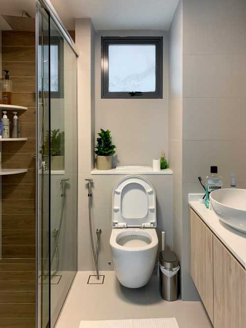 Scandinavian Bathroom at The Pinnacle@Duxton
