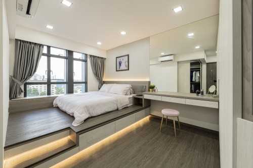 Contemporary Bedroom at 118A Alkaff Cres