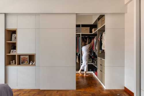Scandinavian Walk-in Wardrobe at WESTWOOD RD
