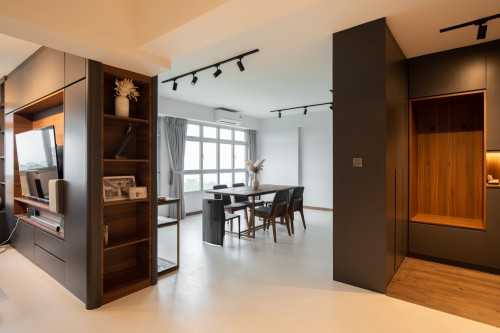 Minimalist Dining Room at 467 Yishun