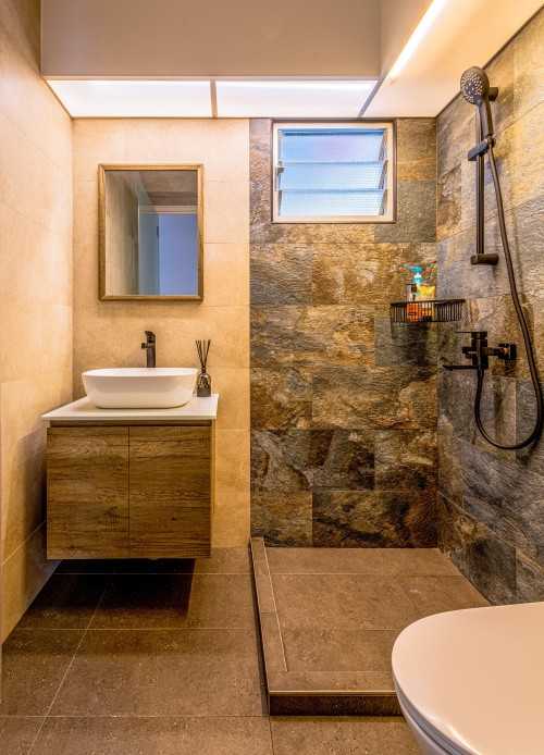 Scandinavian Bathroom at 132A Canberra Cres