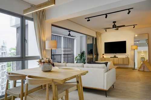 Contemporary Living Room at Pasir Ris Drive 1