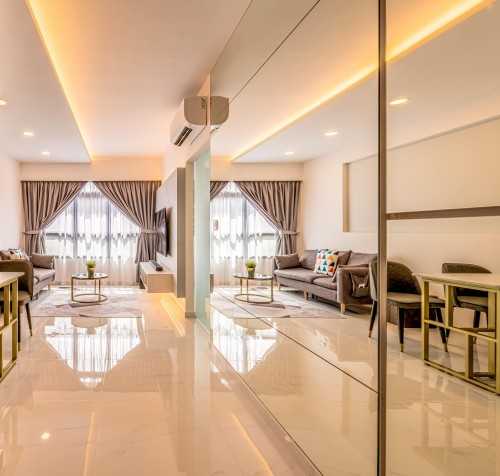 Modern Living Room at 524B Tampines Central 7