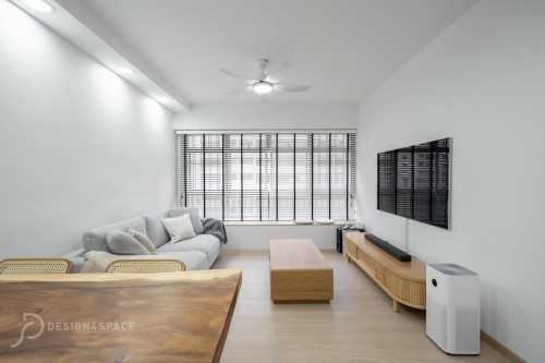 Scandinavian Living Room at Jurong West |  Tah Ching Road