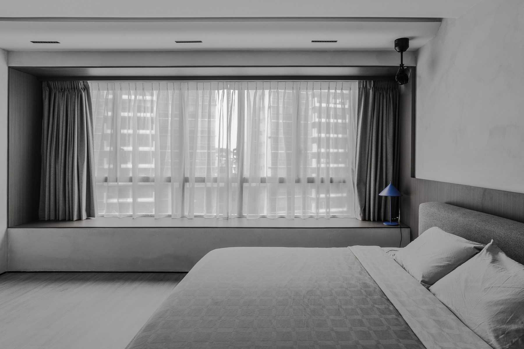 Modern Bedroom with Settee and Platform Bed