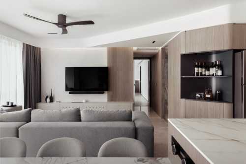 Modern Living Room at The Minton