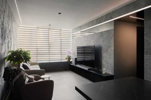 Modern Living Room at 53 Compassvale Bow, The Quartz Condo