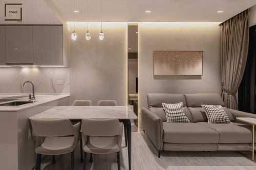 Modern Living Room at Condo @ Parc Esta Eunos