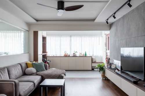 Scandinavian Living Room at Clementi Ave 6