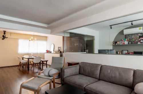 Scandinavian Living Room at Clementi Ave 6