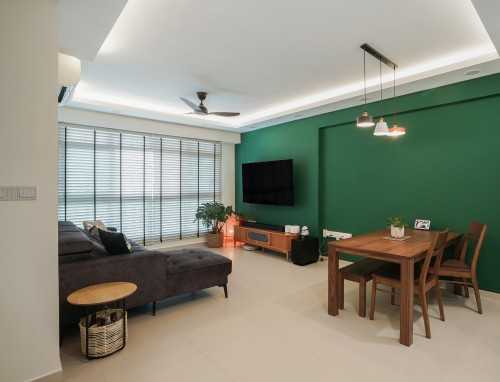 Scandinavian Living Room at 614A Edgefield Plains