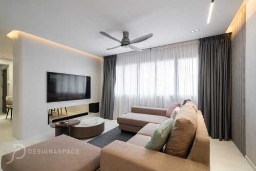 Modern Living Room at Pasir Ris | 140 Pasir Ris