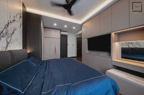 Contemporary Bedroom at Condo @ Hillview Avenue